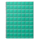 Carnet - Mosaïque Turquoise (Devant)