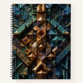 Carnet Mosaïque verticale 3D extrême (Devant)