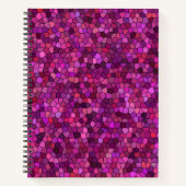 Carnet Mosaïque violet rose (Devant)