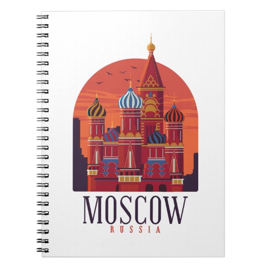 Carnet Moscou Russie Kremlin Skyline (Devant)