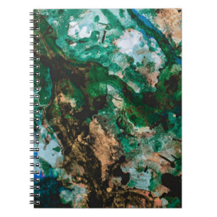 Carnet Moss Agate Green Crystal Geode Abstract