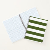 Carnet Moss foncé Grandes vertes et blanches (Intérieur)