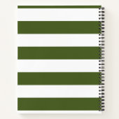 Carnet Moss foncé Grandes vertes et blanches (Dos)