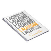 Carnet Mot de crosse en relief jaune (Côté Droit)