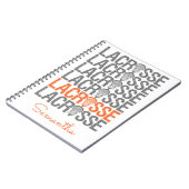 Carnet Mot de crosse orange (Côté gauche)