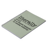 Carnet Mot de définition littérale (Côté gauche)