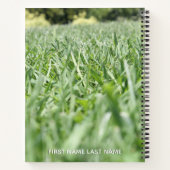Carnet Mot du année 2018 Intentional avec de l'herbe vert (Dos)