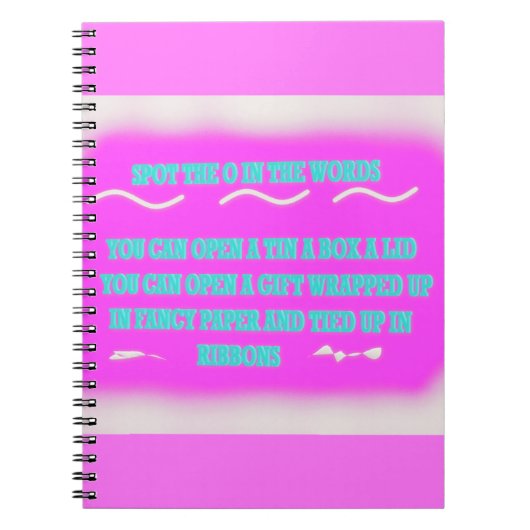 CARNET MOT ÉDUCATIFS CONCEPTION ROSE (Devant)