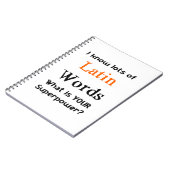 Carnet mot latin (Côté gauche)