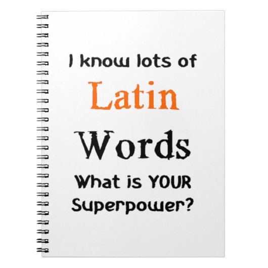 Carnet mot latin (Devant)