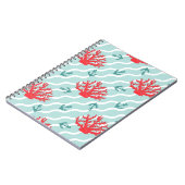 Carnet Motif 1 de corail rouge (Côté gauche)