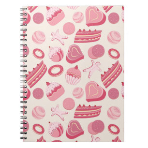 Carnet Motif 2 de chocolat et de pâtisseries