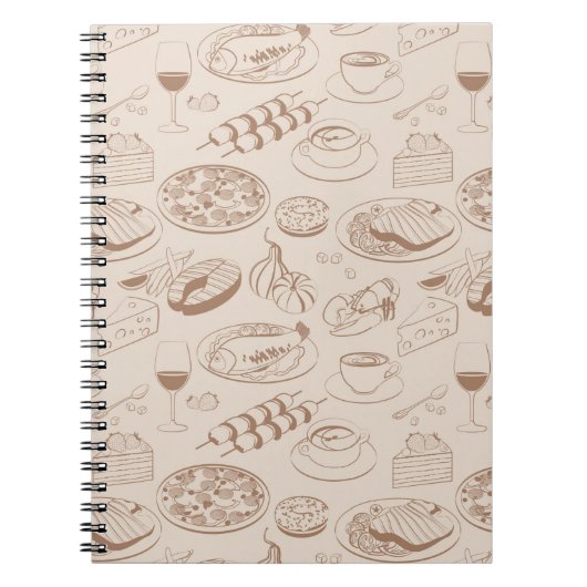 Carnet Motif 3 de nourriture (Devant)