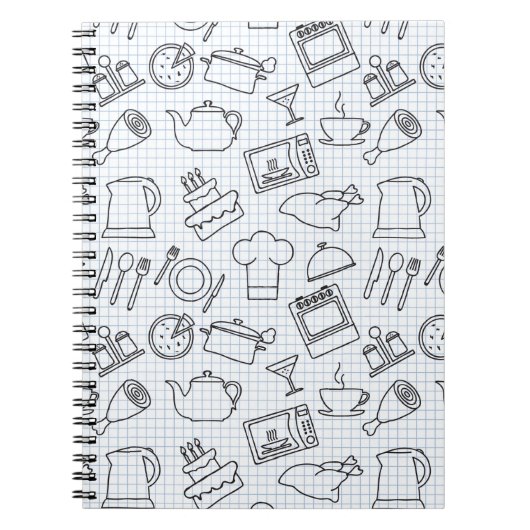 Carnet Motif 4 de cuisine (Devant)