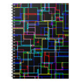 Carnet Motif à bandes multiples cool (Devant)