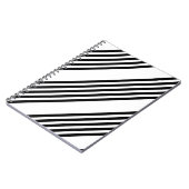 Carnet Motif à cinq bandes noir et blanc (Côté gauche)