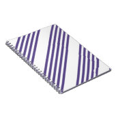 Carnet Motif à cinq bandes Ultra violet et blanc (Côté Droit)