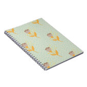 Carnet Motif à doodle fleur folk sans soudure. Main d (Côté Droit)