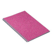 Carnet Motif à effet de cuir rose (Côté Droit)