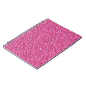 Carnet Motif à effet de cuir rose (Côté gauche)