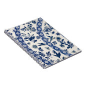 Carnet Motif à fleurs bleues (Côté Droit)