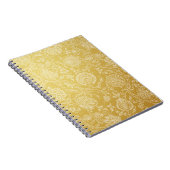 Carnet Motif à fleurs or et blanc (Côté Droit)