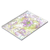Carnet motif à fleurs peintes (Côté gauche)