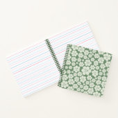 Carnet Motif à fleurs - Vert (Intérieur)