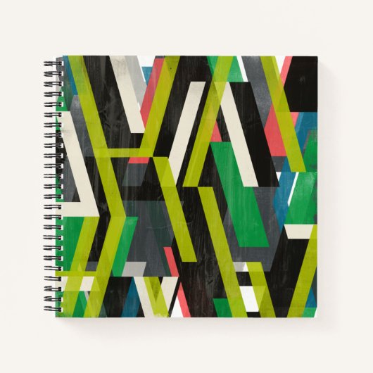 Carnet Motif à flux de suspension diagonal (Devant)