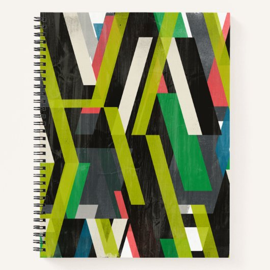 Carnet Motif à flux de suspension diagonal (Devant)