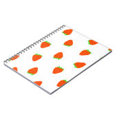 Carnet motif à fraise (Côté gauche)