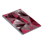 Carnet Motif à grunge polygonale avec triangles. (Côté Droit)