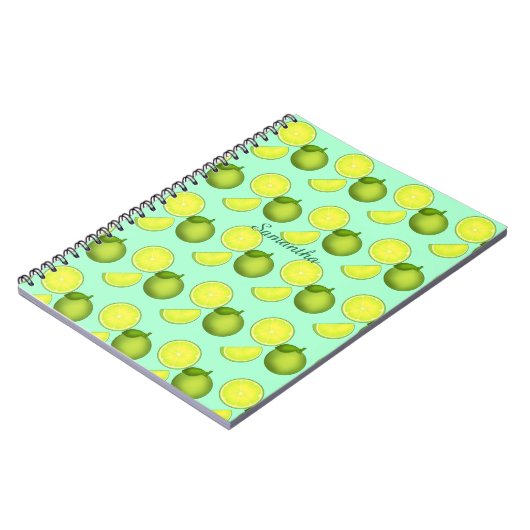 Carnet Motif à la chaux verte (Côté gauche)