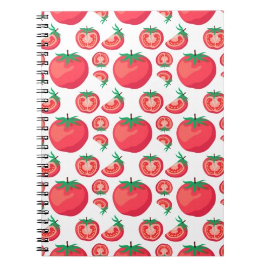 Carnet Motif à la tomate rouge si drôle (Devant)