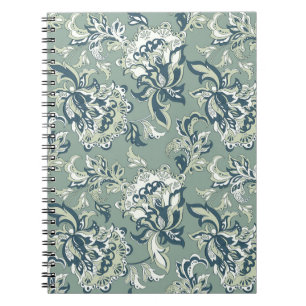 Carnet motif à motifs floraux ethniques sans soudure