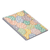Carnet Motif à points Polka sans couleur pastel (Côté Droit)
