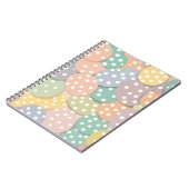 Carnet Motif à points Polka sans couleur pastel (Côté gauche)