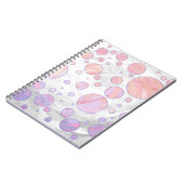 Carnet Motif à points rose clair (Côté gauche)