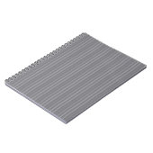 Carnet Motif à rayures grises verticales (Côté gauche)