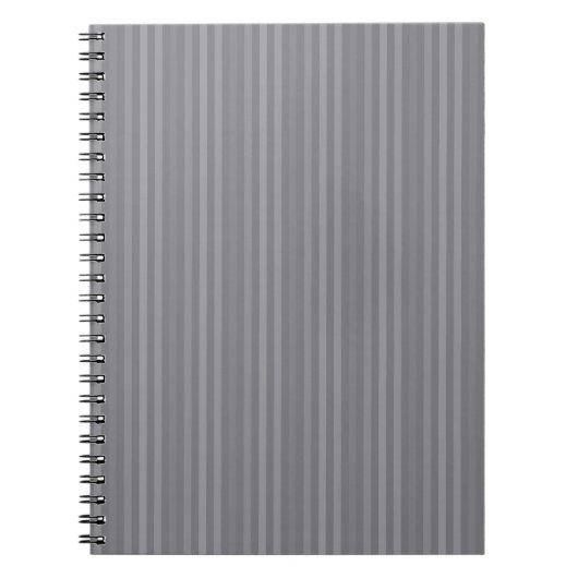 Carnet Motif à rayures grises verticales (Devant)