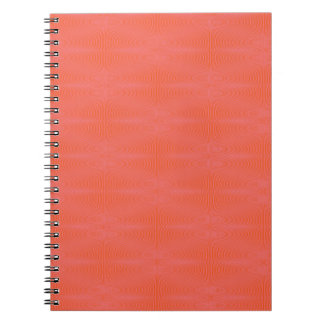 Carnet Motif à rayures ondulées rose et corail | Abstra m