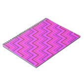 Carnet Motif à rayures roses (Côté gauche)