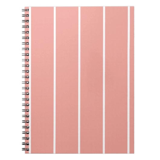 Carnet Motif à rayures verticales de couleur douce (Devant)