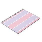 Carnet Motif à rayures verticales de couleur douce (Côté gauche)