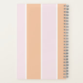 Carnet Motif à rayures verticales de couleur douce (Verso)