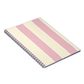 Carnet Motif à rayures verticales de couleur douce (Côté Droit)