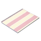 Carnet Motif à rayures verticales de couleur douce (Côté gauche)