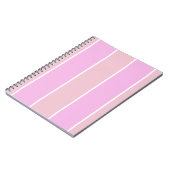 Carnet Motif à rayures verticales de couleur douce (Côté gauche)