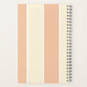 Carnet Motif à rayures verticales de couleur douce (Verso)