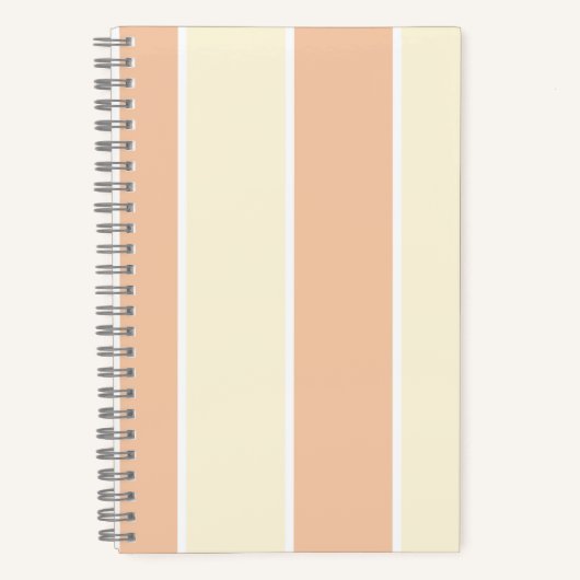 Carnet Motif à rayures verticales de couleur douce (Recto)